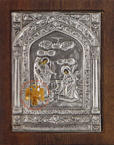 Annunciation Tinos Silver Plated Icon